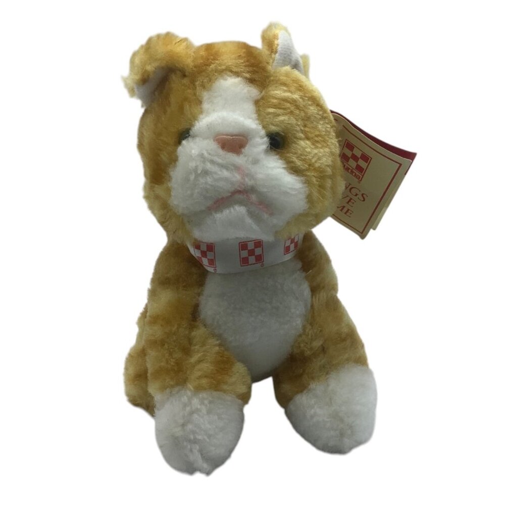 Vtg 1995 Purina Pets For People Plush Tabby Cat‎ Plush Stuffed Animal Toy 6.5"